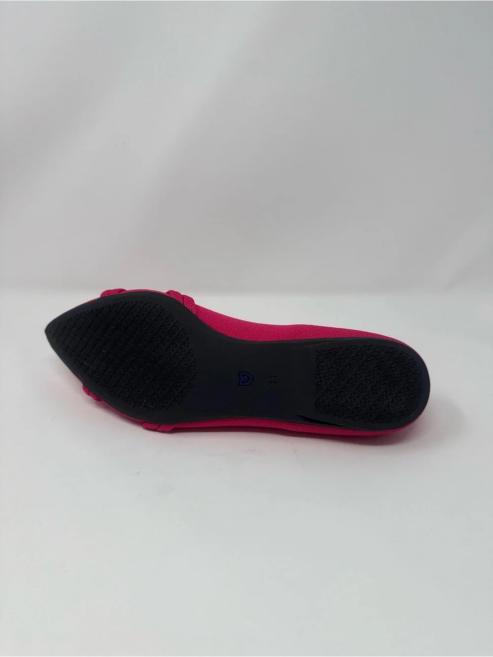 Rothy’s Knot Point II Flats in Hot Pink.  Size 11